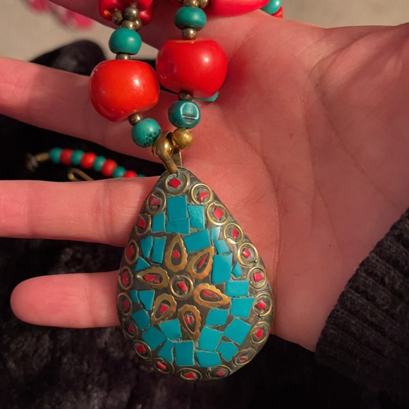 NWT. Sacred Threads Beaded Necklace. CL/TQ - Picture 4 of 6